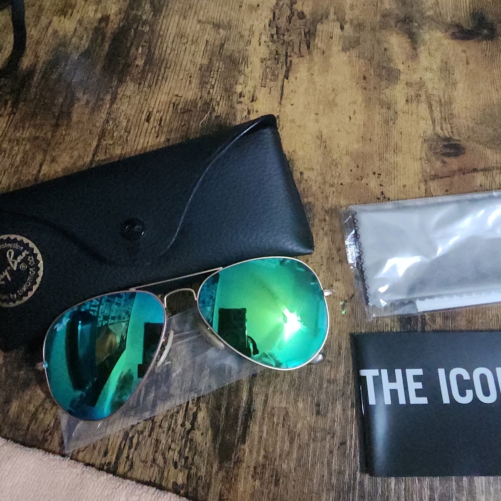 Rayban Blue/Green Flash Sunglasses
